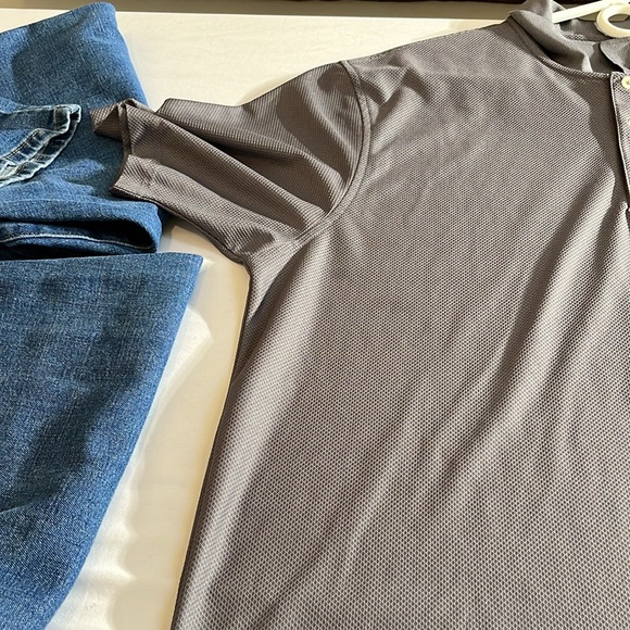 GEAR X-Large men’s grey FBI Boston polo shirt clumate control short sleeve - Picture 10 of 15